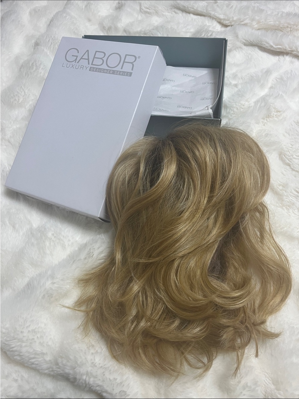 Gabor Honey Blonde Layered Topper with Subtle Lowlights